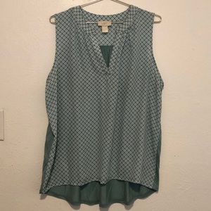 Loft Outlet V Neck Sleeveless Blouse